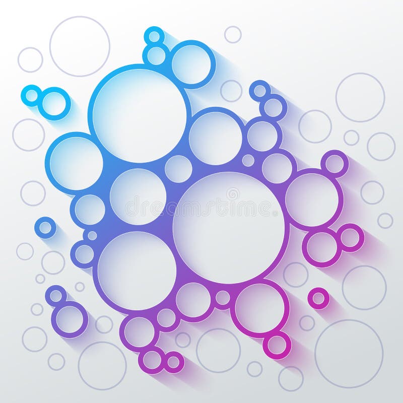 Abstract infographics blue and purple gradient