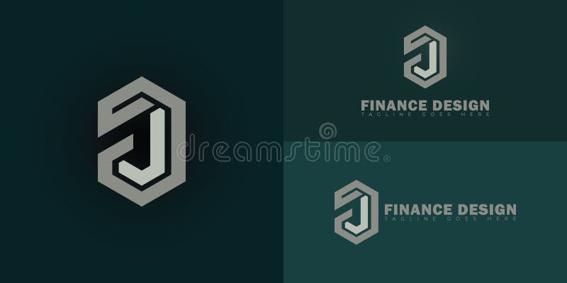 Abstract initial hexagon letters FD or DF logo in grey color isolated on multiple background colors vector illustration