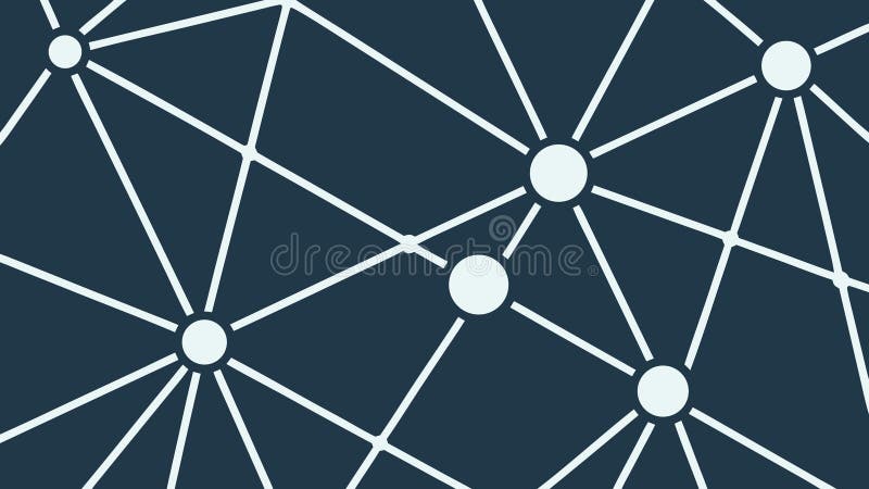 Abstract Interconnected Nodes, Data Network Global Communication, vector design Generative AI royalty free illustration