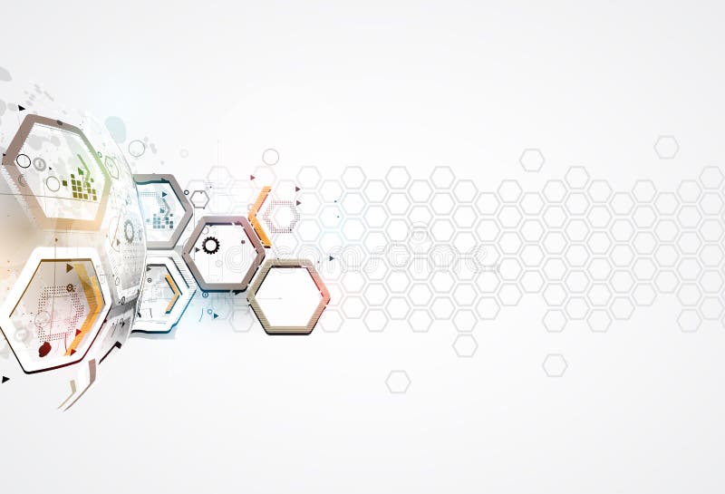 Abstract internet computer technology business solution royalty free illustration
