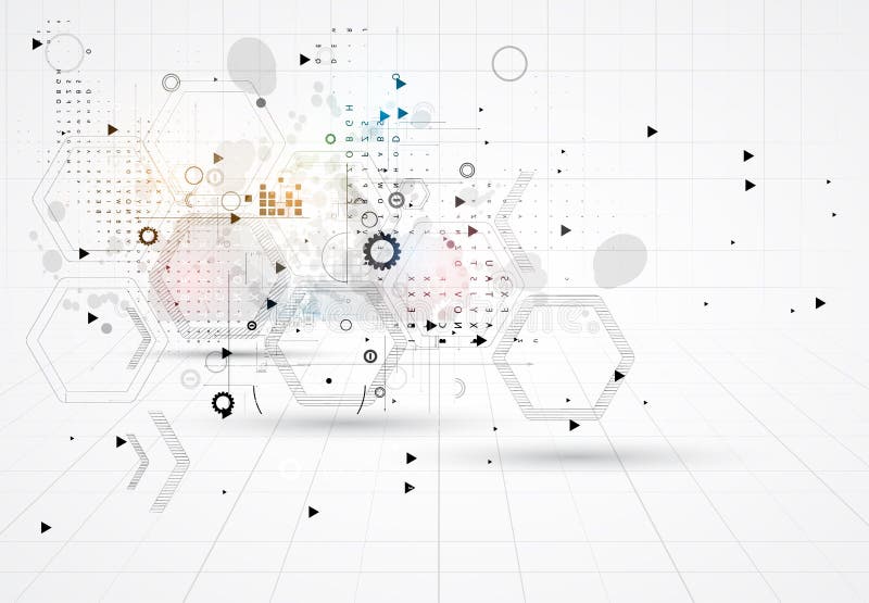 Abstract internet computer technology business solution royalty free illustration