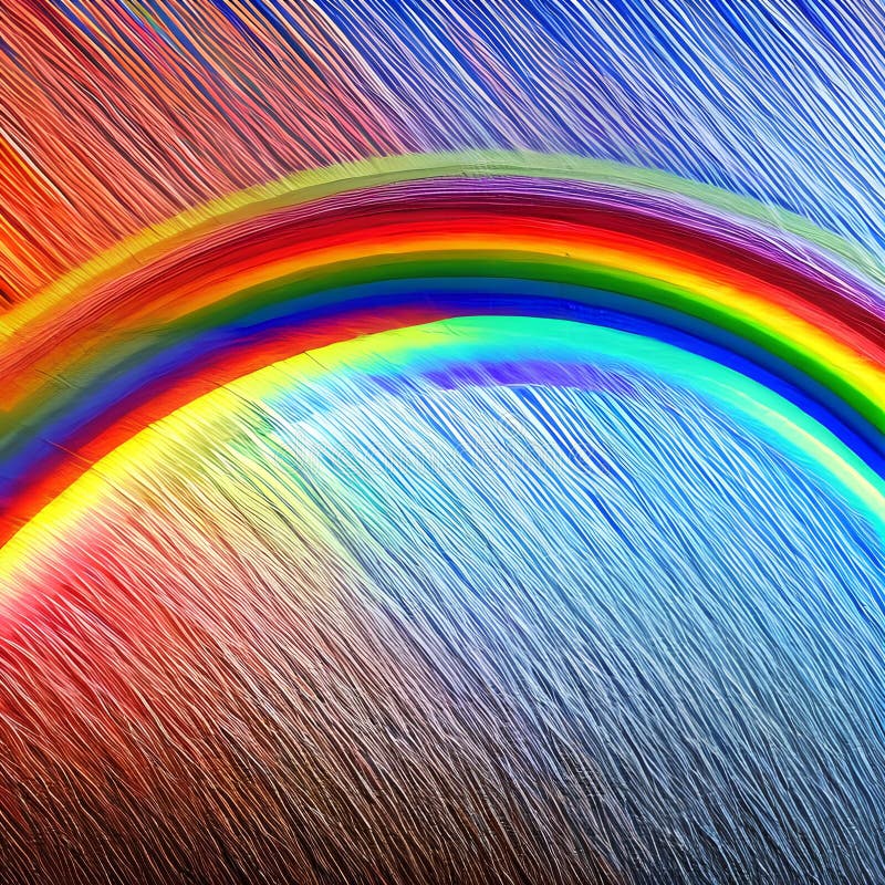 An Abstract Interpretation of a Rainbow with Textured and Gradient