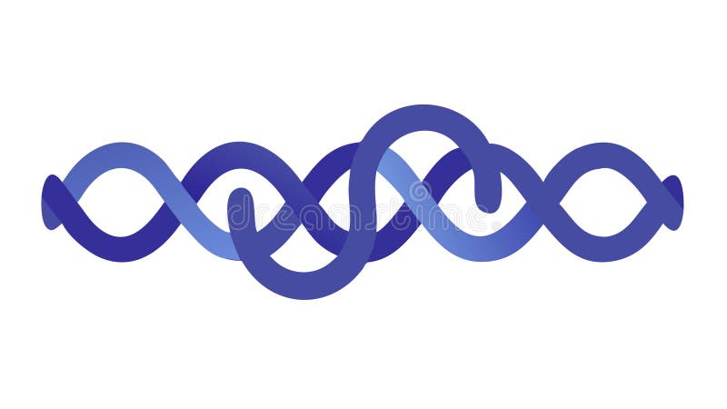 Abstract interwoven chain links, symbolizing connection and unity, vector design Generative AI vector illustration