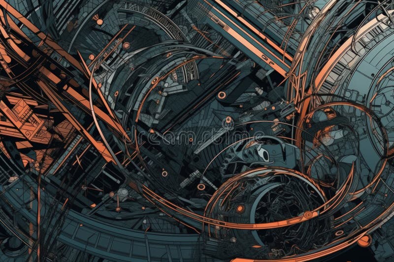 Abstract intricate pattern background generative ai royalty free illustration