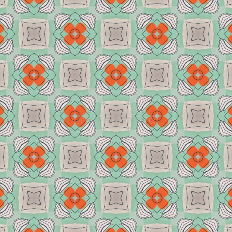 Abstract intricate repeat graphic pattern design vector illustration