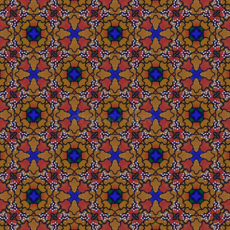 Abstract intricate repeat graphic pattern design royalty free illustration