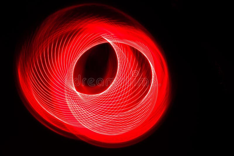 Abstract: Intriguing Swirls of Color on a Black Background Stock Photo ...