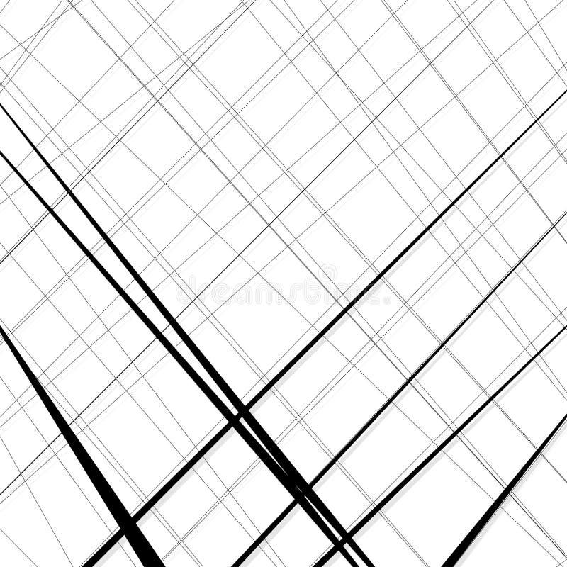 Abstract, Irregular Lines Pattern, Background. Monochrome Geometric Art ...