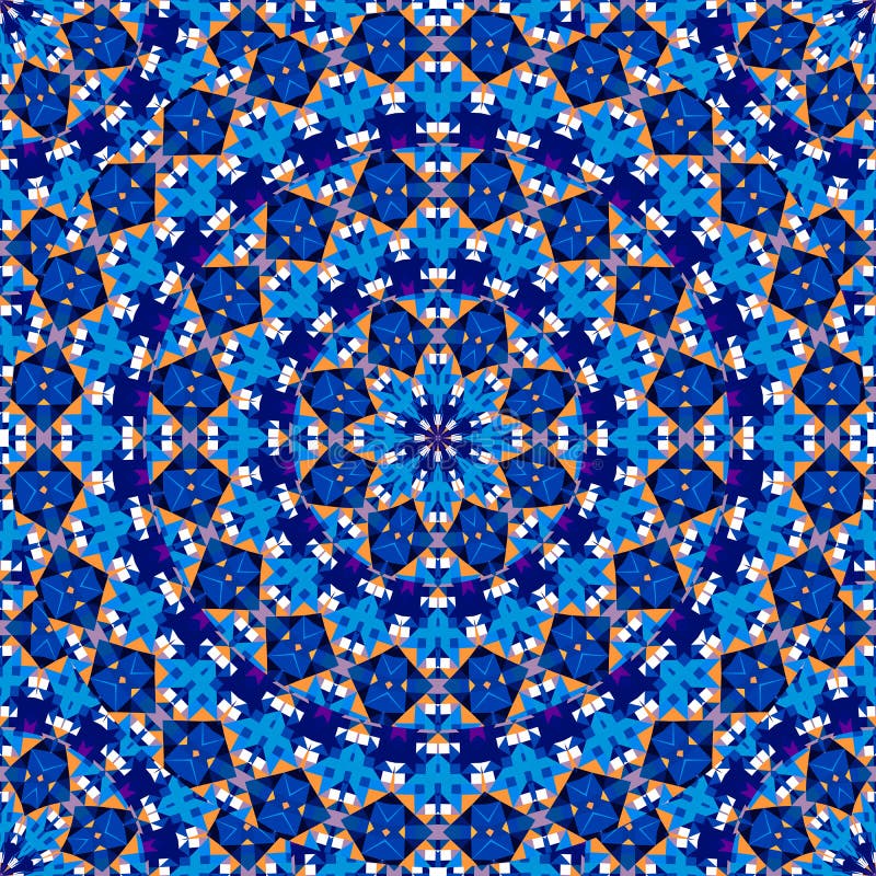 Abstract kaleidoscope mandala pattern design stock illustration Abstract kaleidoscope mandala pattern design stock illustration