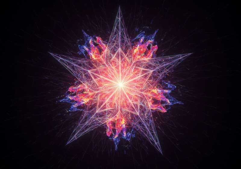 Abstract kleurig gloedvormend ontwerp stock illustratie