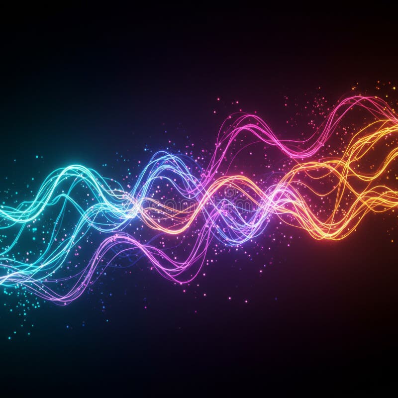 Abstract kleurige golvende golven achtergrond vector illustratie