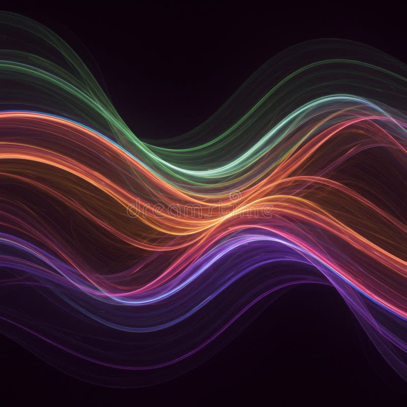 Abstract kleurige golvende golven achtergrond vector illustratie