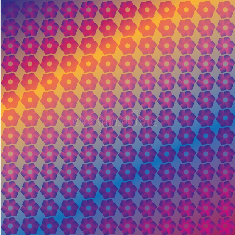 Abstract kleurrijk bloempatroon royalty-vrije illustratie