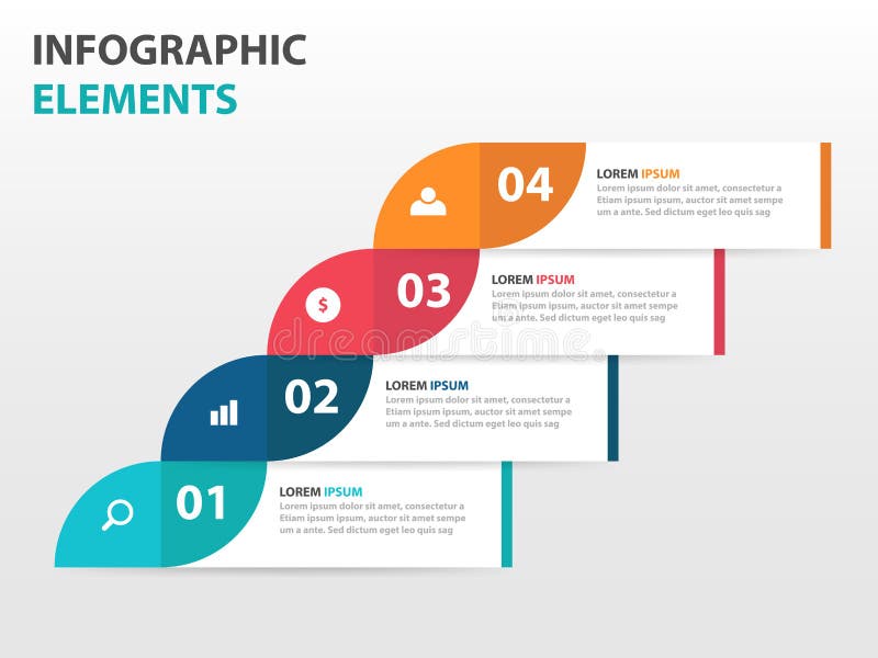 Abstract label business timeline Infographics elements, presentation template flat design vector illustration for web design