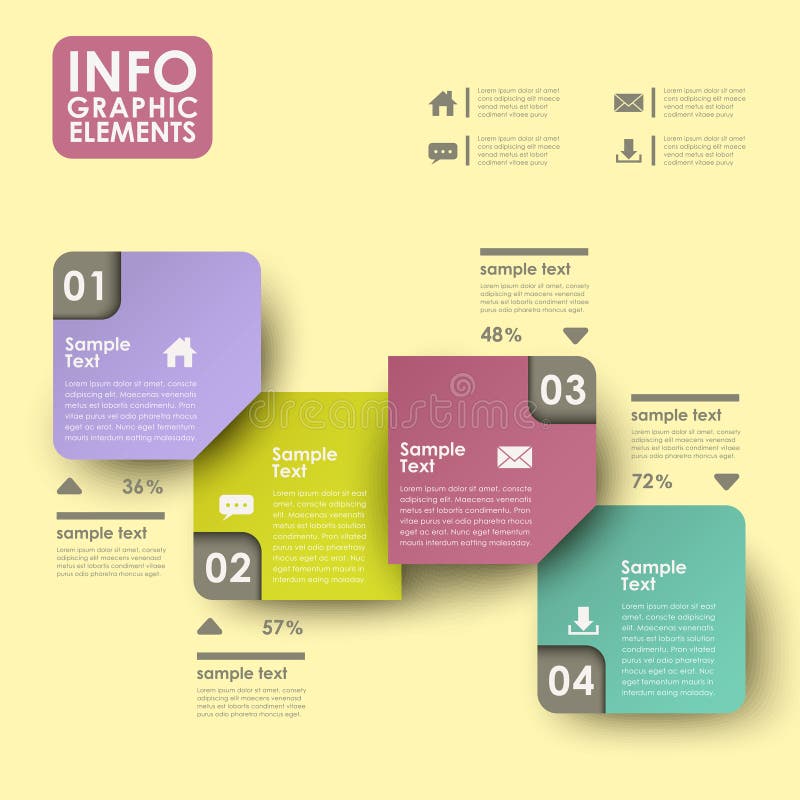 Abstract Label Business Timeline Infographics Elements, Presentation
