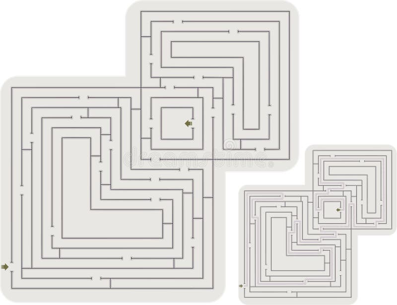 Abstract labyrint vector illustratie