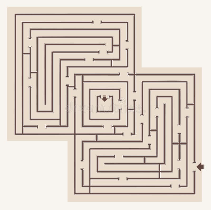 Abstract doolhof stock illustratie