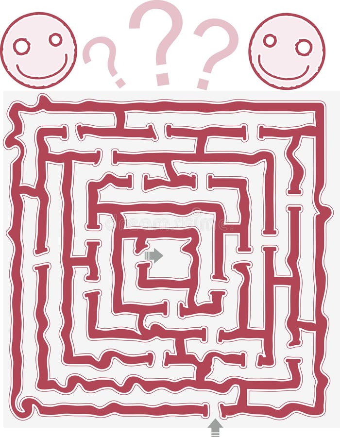 Abstract doolhof royalty-vrije illustratie