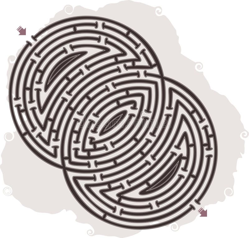 Abstract doolhof stock illustratie