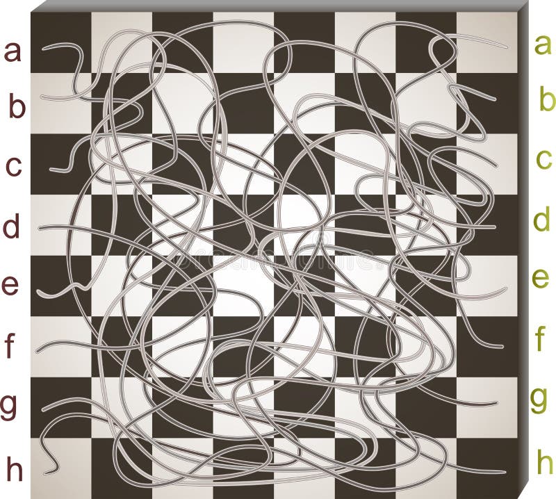 Abstract labyrint royalty-vrije illustratie