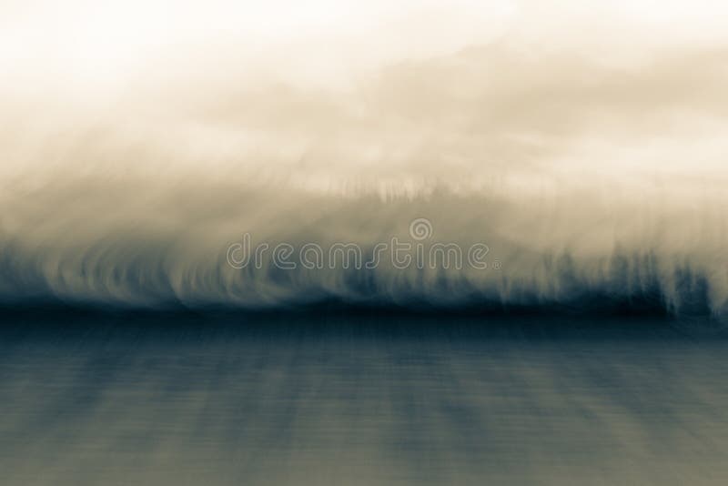 Abstract of lake and forest shoreline