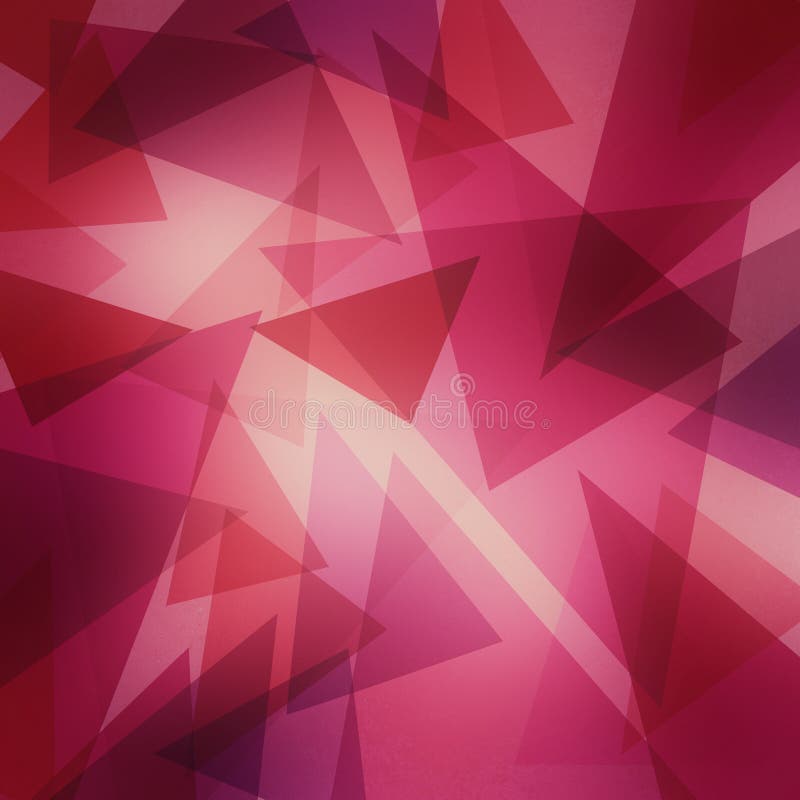 Abstracto triángulo formas en capas en aleatorio patrón, borgonón púrpura rosas a púrpura colores de rosa a púrpura amarillento, rosa gráfico arte, moderno diseno despliegue.