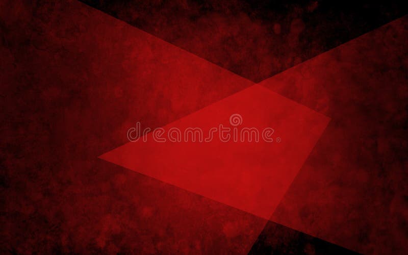 Abstract layers of red triangles on textured black background in elegant geometric design royalty free illustration
