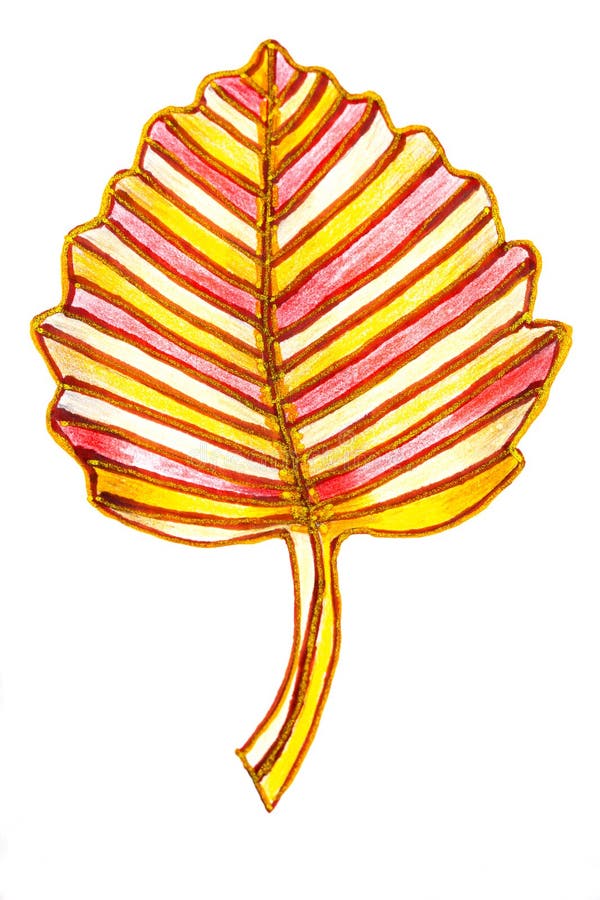 Abstract leaf drawing stock image. Image of abstract 93563933