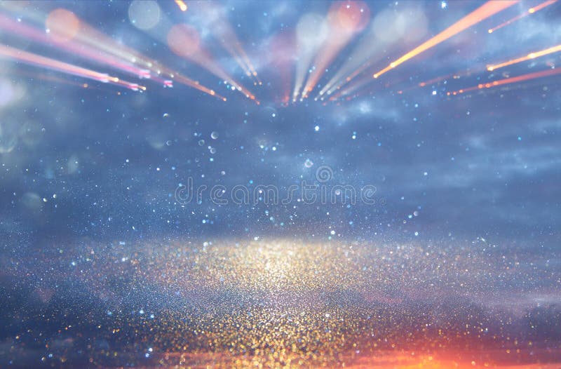 Abstract lens flare. concept image of space or time travel background over dark colors and bright lights.