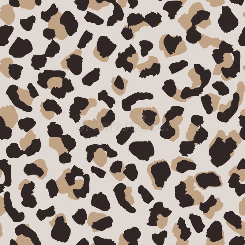 Animal Skins Pattern Leopard Leather Fabric Stock Vector (Royalty