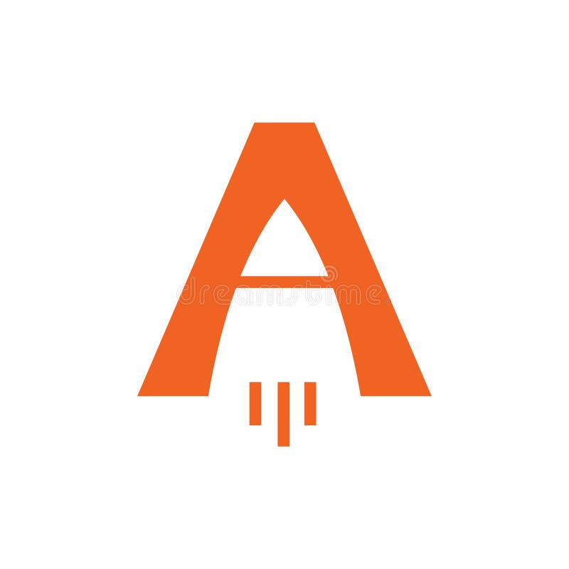 Abstract A Letter Business Logo Template Bundle Set royalty free illustration