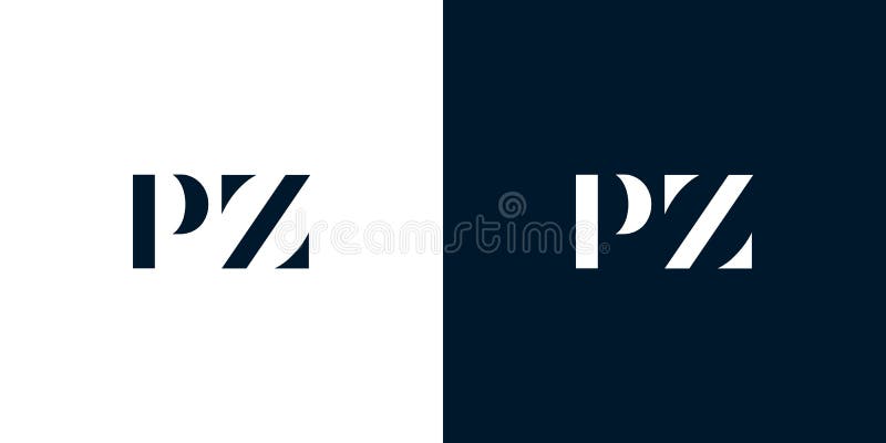 Abstract letter PZ logo