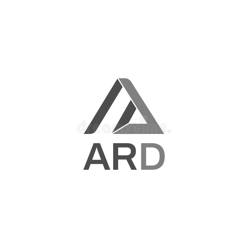 Abstract Letter A Shape Logo Design [Converted royalty free illustration