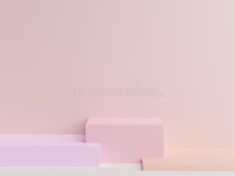 Abstract light background with concept geometric figures and blank space stock illustration