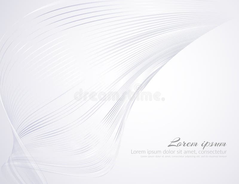 Abstract light beautiful wavy lines on a white background Pattern from the wave lines for the design of advertising template royalty free illustration Abstract light beautiful wavy lines on a white background Pattern from the wave lines for the design of advertising template royalty free illustration