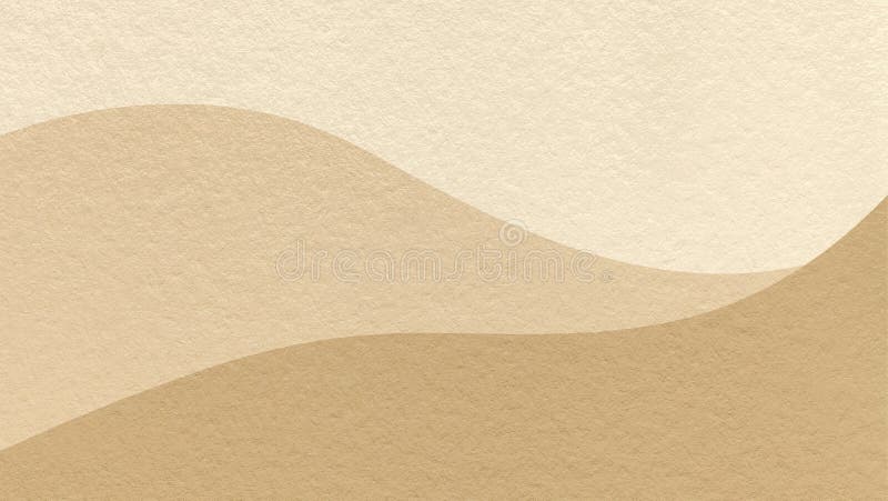 Abstract light beige gradient texture paper background with wavy layers. Wave pattern with copy space for banner stock photo