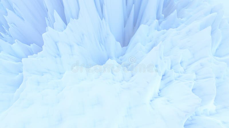 Abstract light blue background iceberg concept 3d render stock illustration