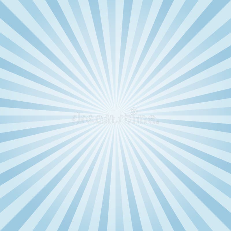 Abstract Light Blue Rays Background. Vector Stock Vector