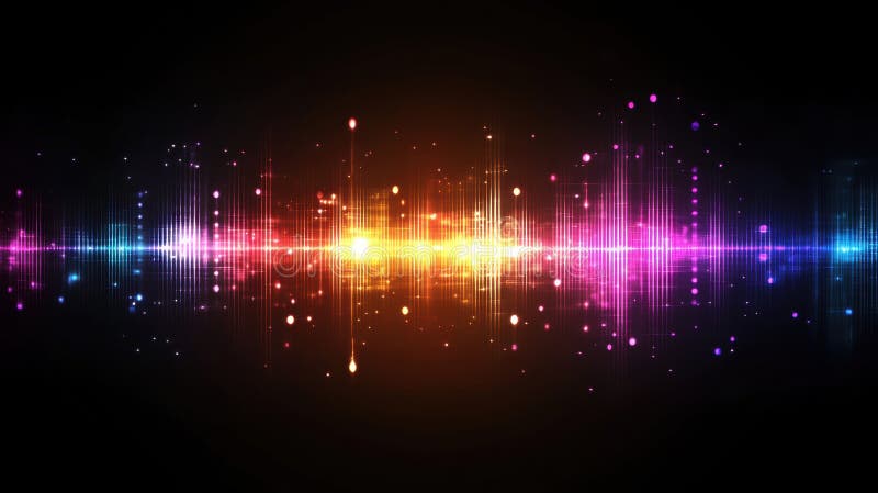 Abstract light effect creating a modern and technological background royalty free illustration