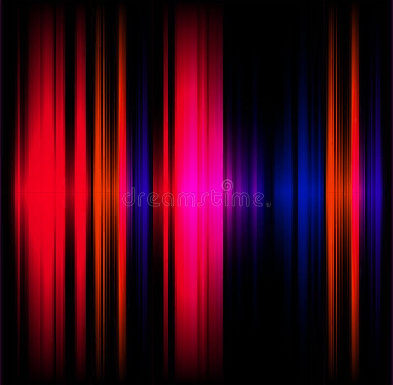 Abstract Light Effect Music Red and Black Background Stock Illustration