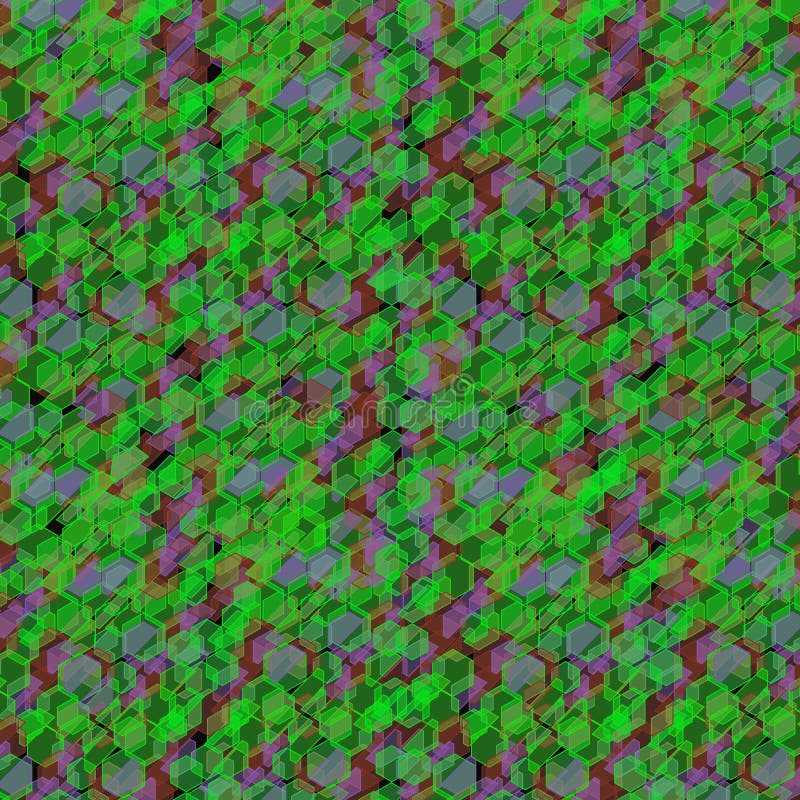 Abstract Light Green Geometric Various Shape and Leaves Modern