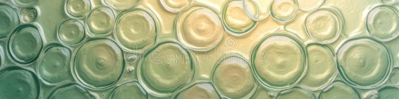 Abstract light green and yellow glass circles pattern background royalty free illustration