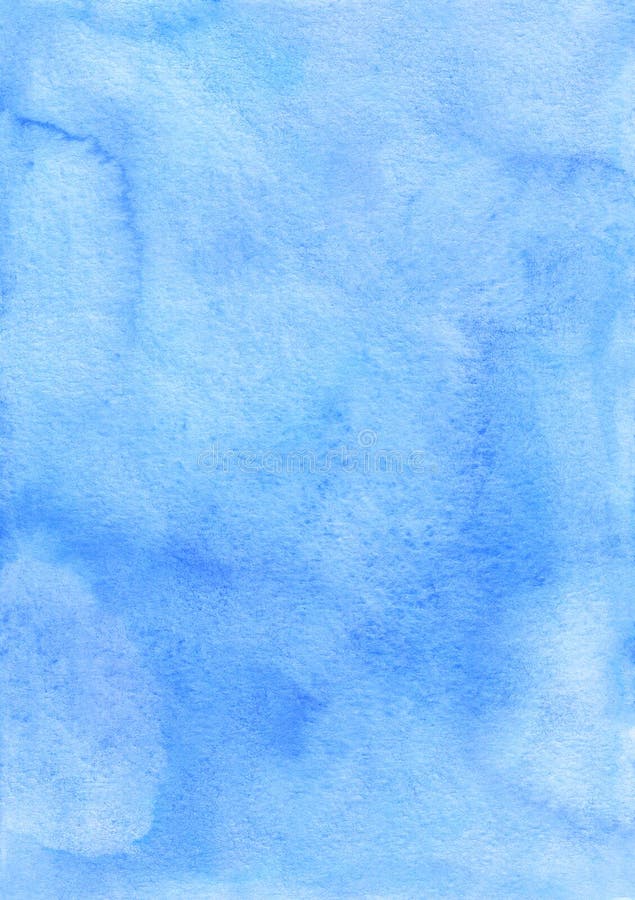 Abstract Light Sky Blue Watercolor Background Texture Hand Painted