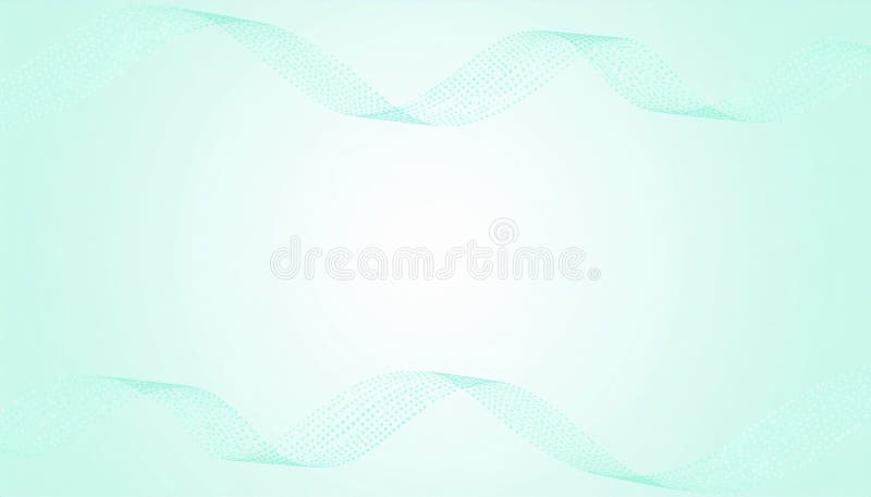 Abstract light teal background featuring two dotted wave patterns running parallel across the image royalty free illustration