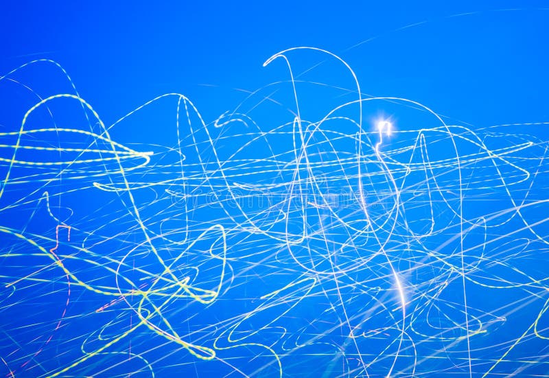 Abstract light trails