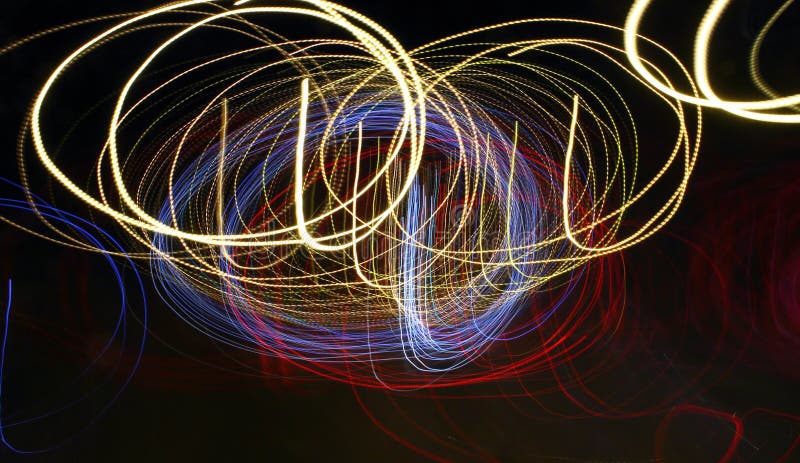 Abstract Light Trails - Tunnel Stock Photo - Image of blur, colorful ...