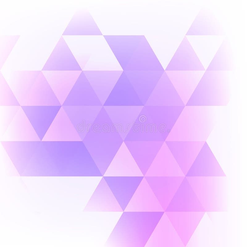 Light violet pattern with mauve triangles. Vector stock illustration