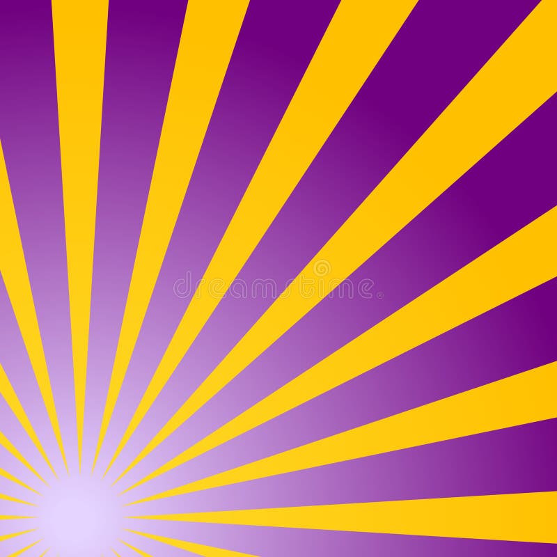 Abstract Light Yellow Sun Rays Background. Vector. Stock Illustration