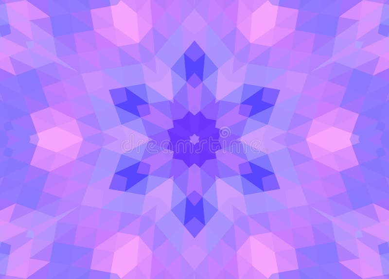 Abstract lilac background with concentric mosaic pattern royalty free illustration