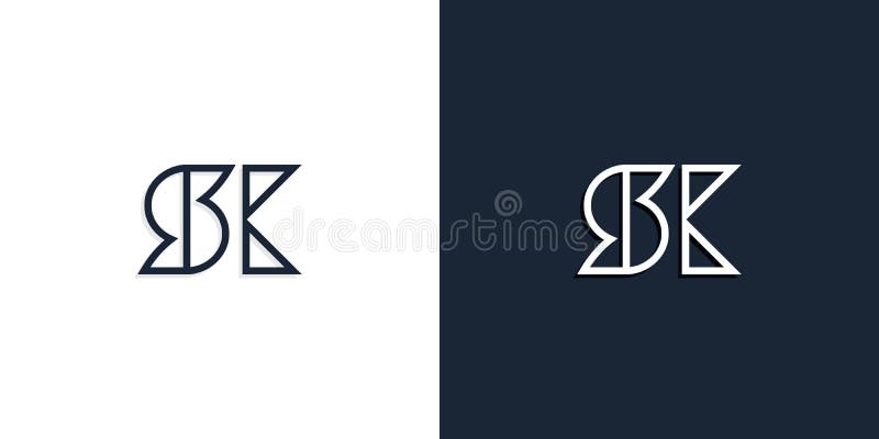 Abstract Line Art Initial Letters SK Logo Stock Vector - Illustration ...